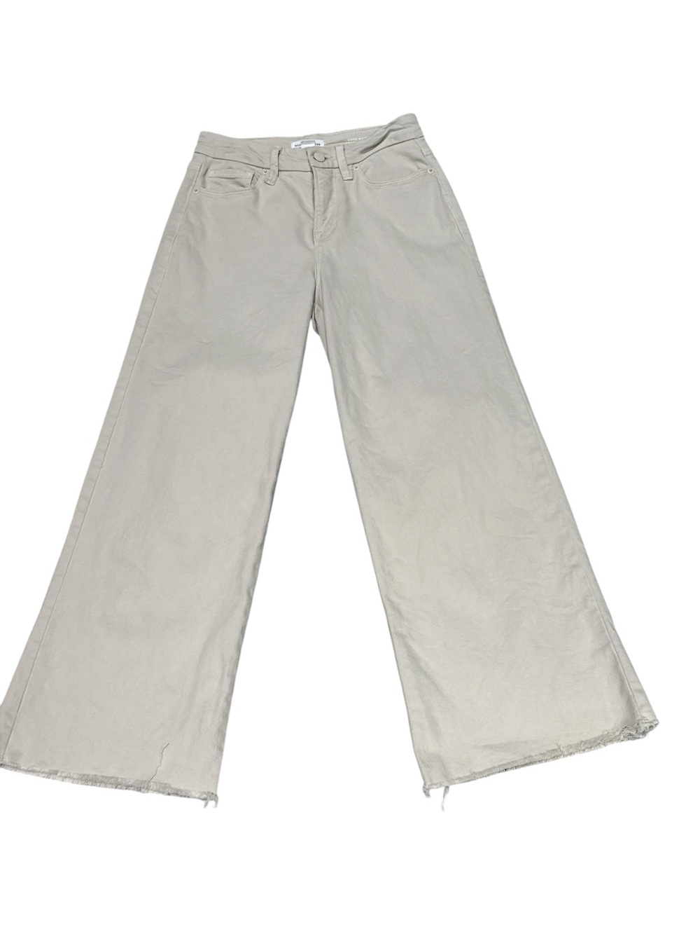 Good American Women’s Wide Leg Jeans in Light Beige